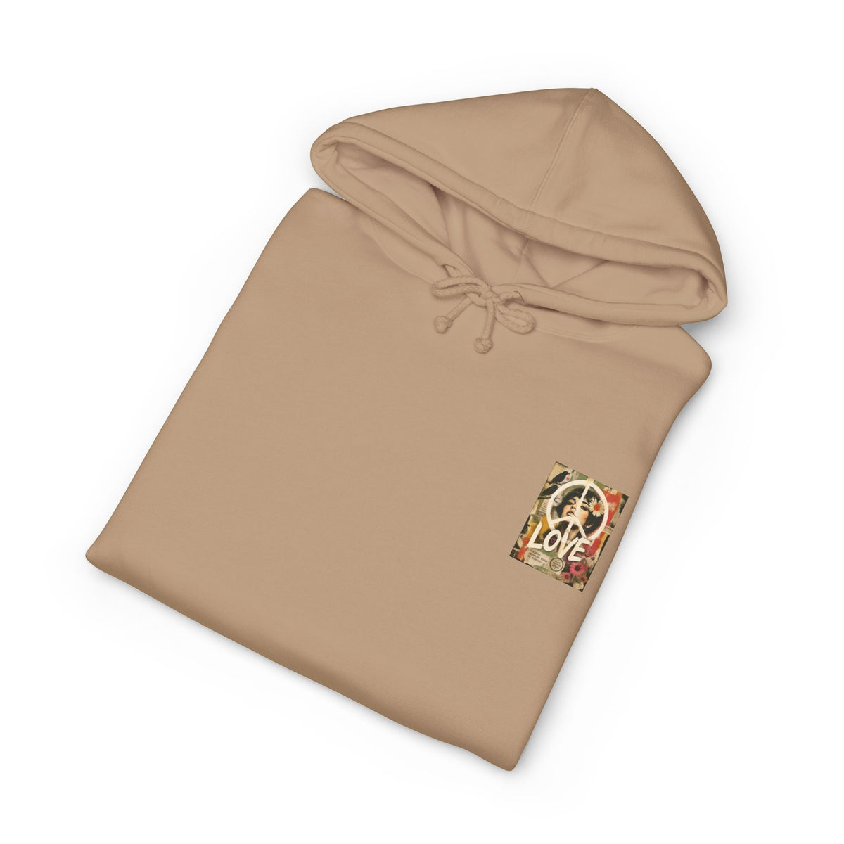 Peace & Love Retro Collage Hoodie
