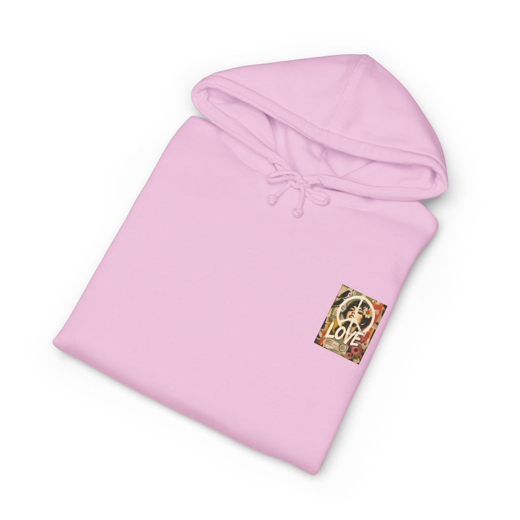 Peace & Love Retro Collage Hoodie