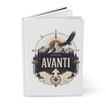 Avanti Adventure Hardcover Journal — Compass & Mountain Notebook