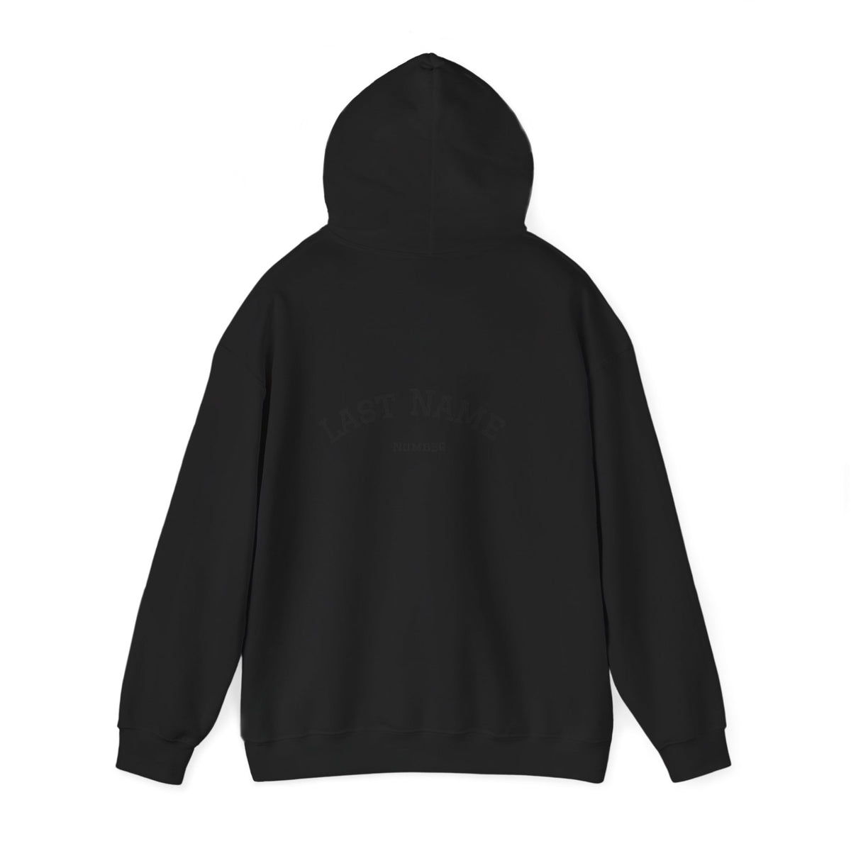 Volleyball Heart Hoodie – Personalized Last Name Back Print