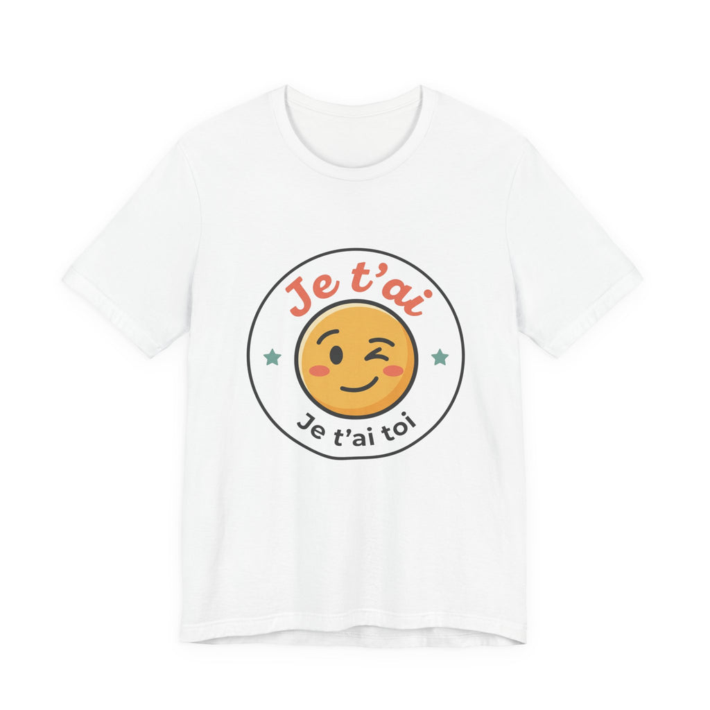 Je t'ai Emoji Tee — French Wink Love Graphic T-Shirt