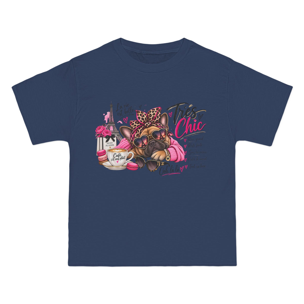 T-Shirt — Très Chic French Bulldog Graphic Tee