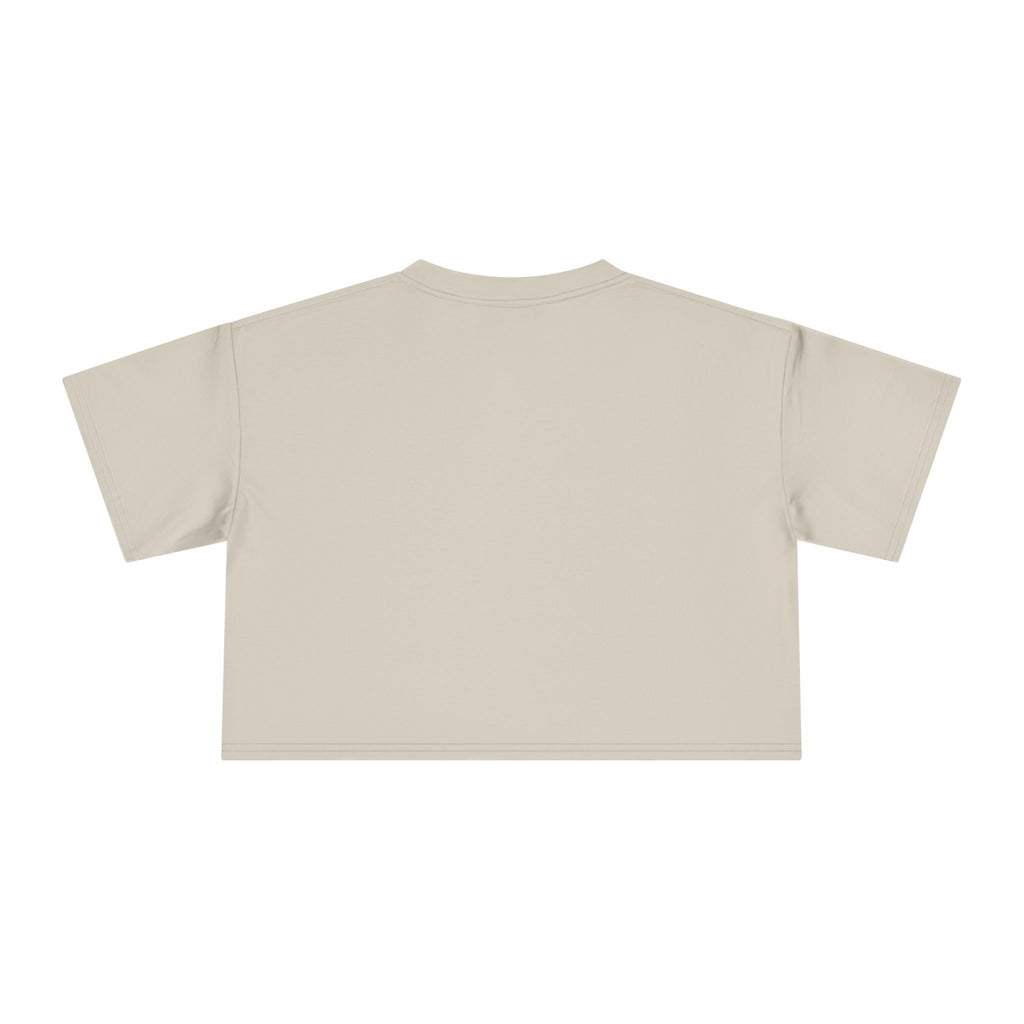 Sunset Arch Crop Tee — "Good Vibes Only" Pastel Boho Graphic