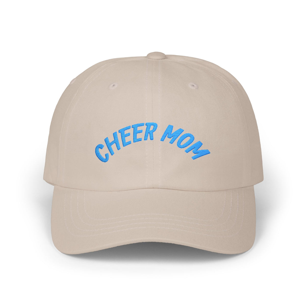 Cheer Mom Dad Cap — Embroidered ‘CHEER MOM’ Front & ‘On My Cheer Era’ Back