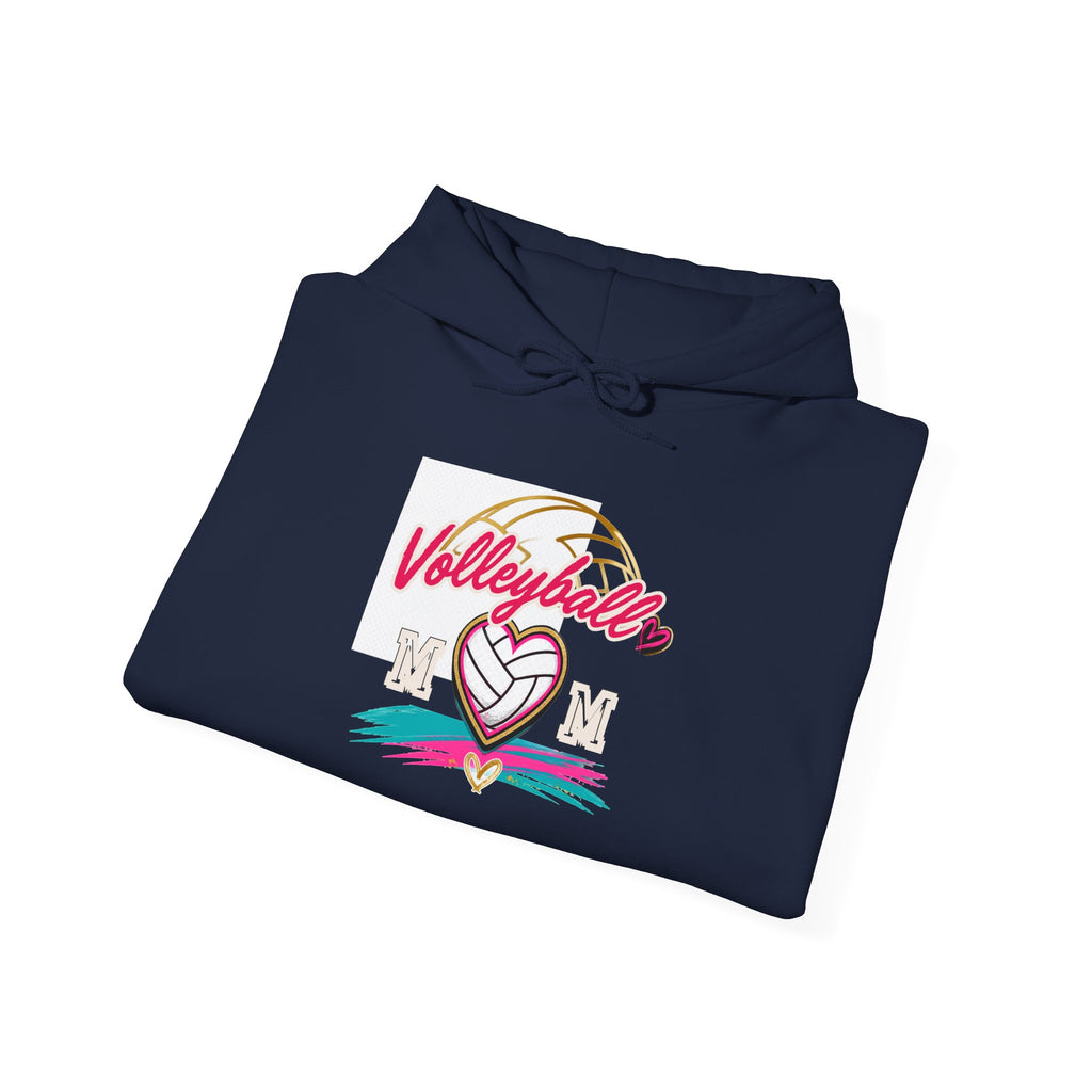 Volleyball Heart Hoodie – Personalized Last Name Back Print