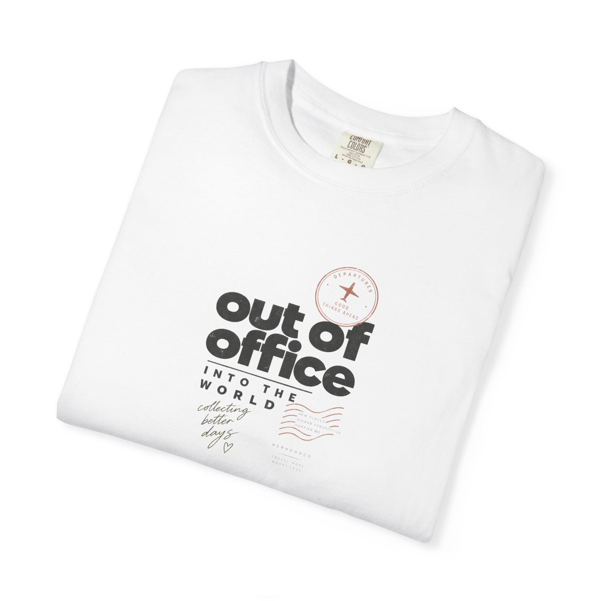 Out of Office T-Shirt — "Out of Office" Graphic Tee for Travel & Remote Work