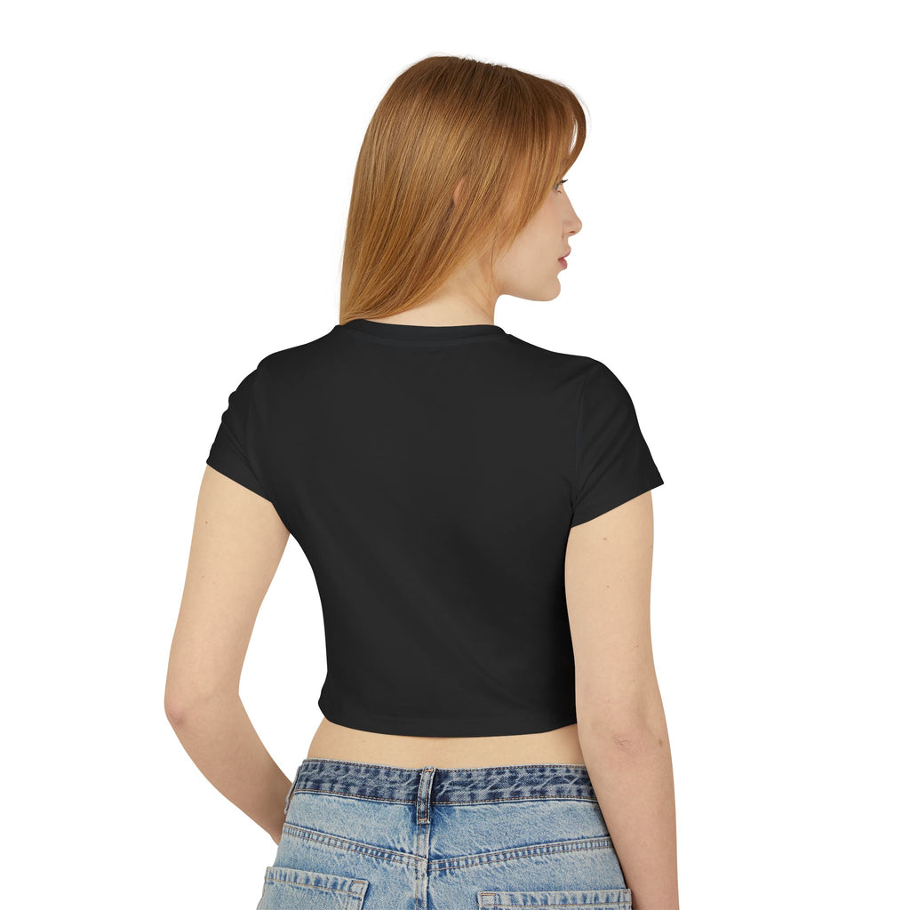 Halloween Ghost Crop Tee — "Happy Halloween" Cute Pumpkin & Ghost Graphic