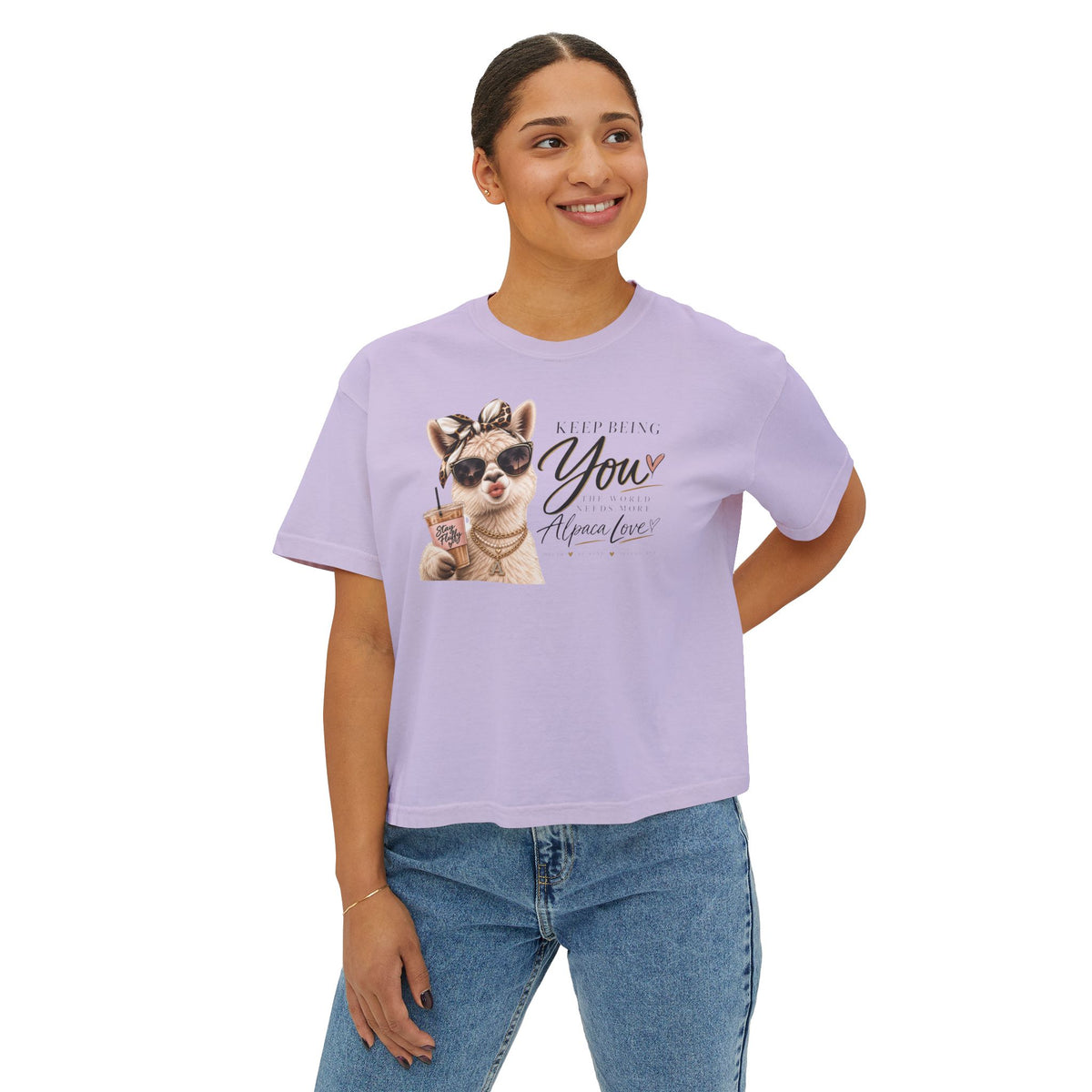 Keeping You Alpaca Lover Boxy Tee