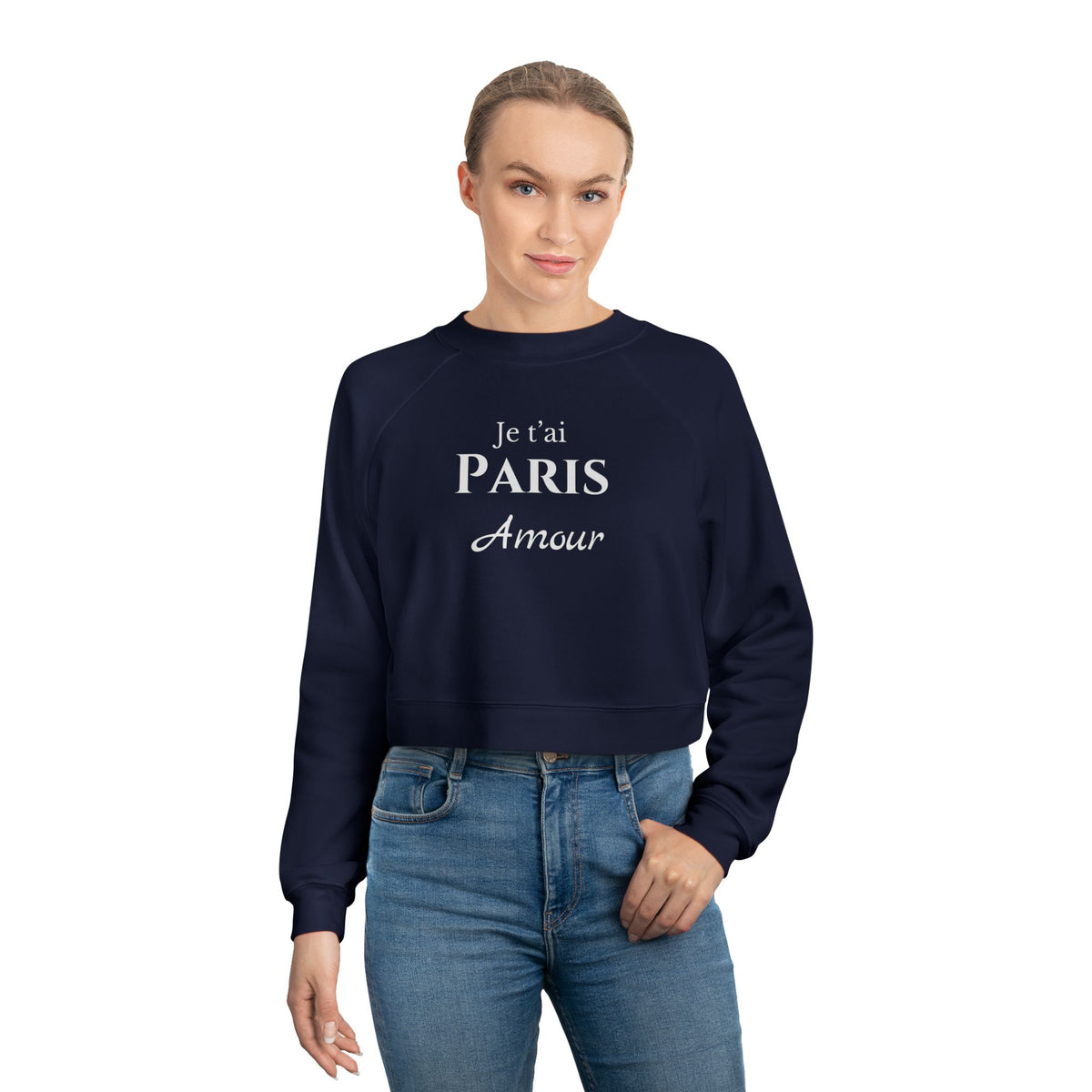 Cropped Pullover — 'Fun Vibes' Colorful Retro Graphic