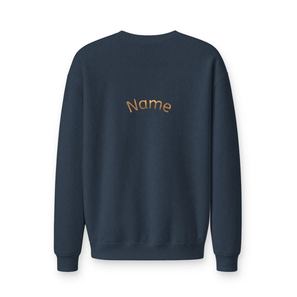 Cheer Mom Crewneck Sweatshirt — Personalized Back Name Fleece