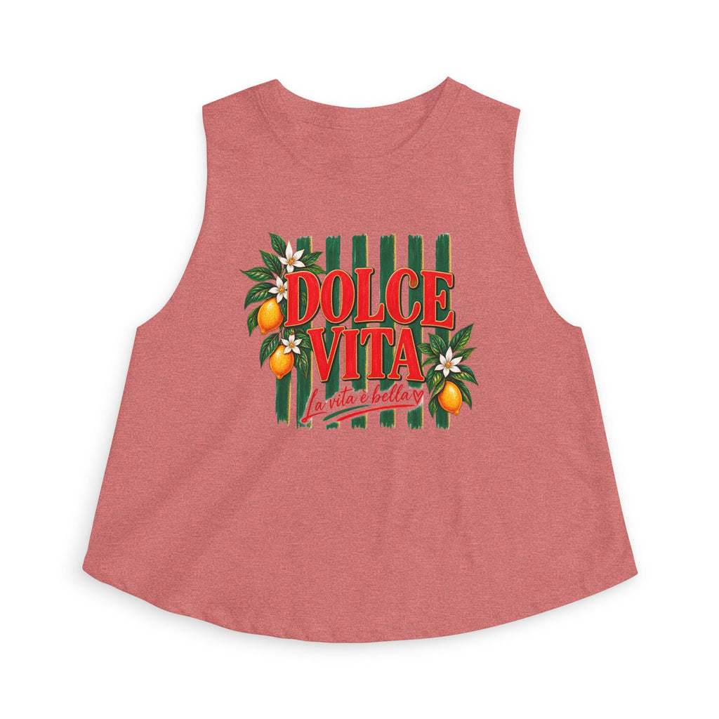 Dolce Vita Crop Tank — Women's Italian Lemon Summer Top