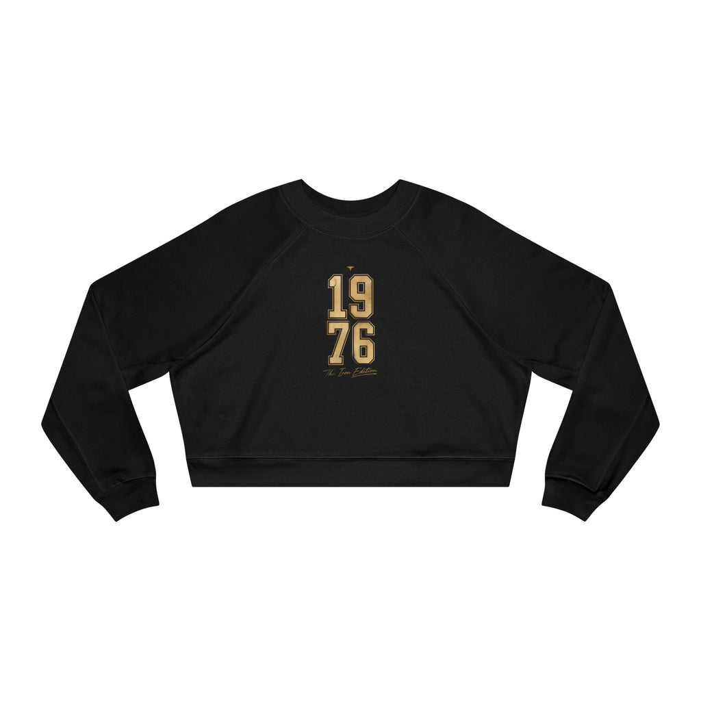 1976 Cropped Pullover — Retro Vintage Year Women’s Crop Sweatshirt
