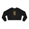 1976 Cropped Pullover — Retro Vintage Year Women’s Crop Sweatshirt