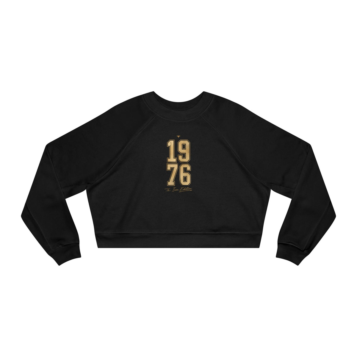 1976 Cropped Pullover — Retro Vintage Year Women’s Crop Sweatshirt