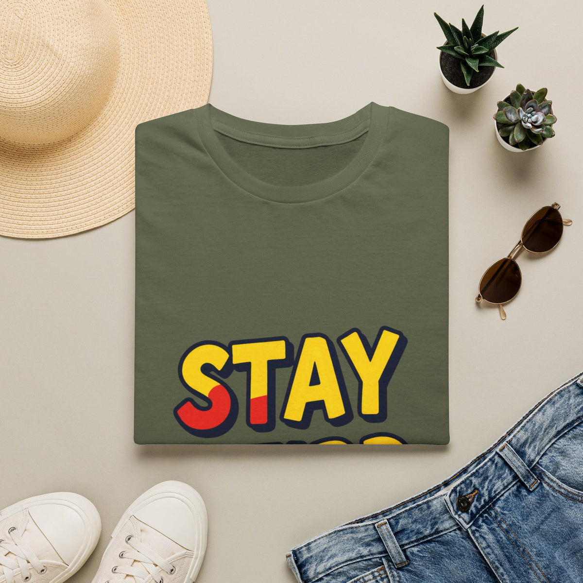Stay Weird T-Shirt — Retro Bold Graphic Tee