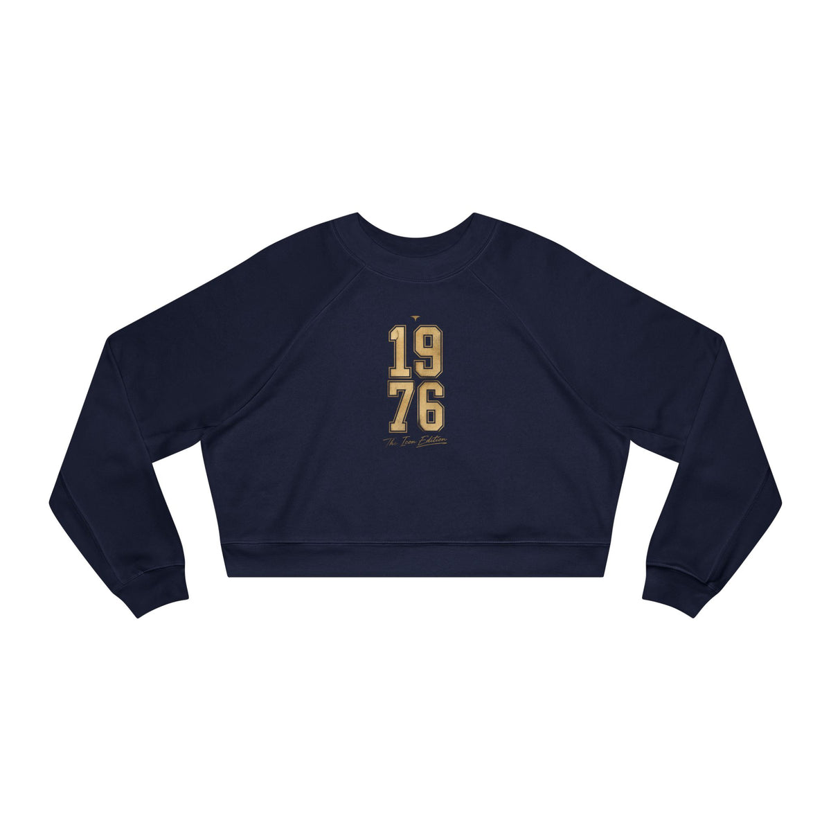 1976 Cropped Pullover — Retro Vintage Year Women’s Crop Sweatshirt