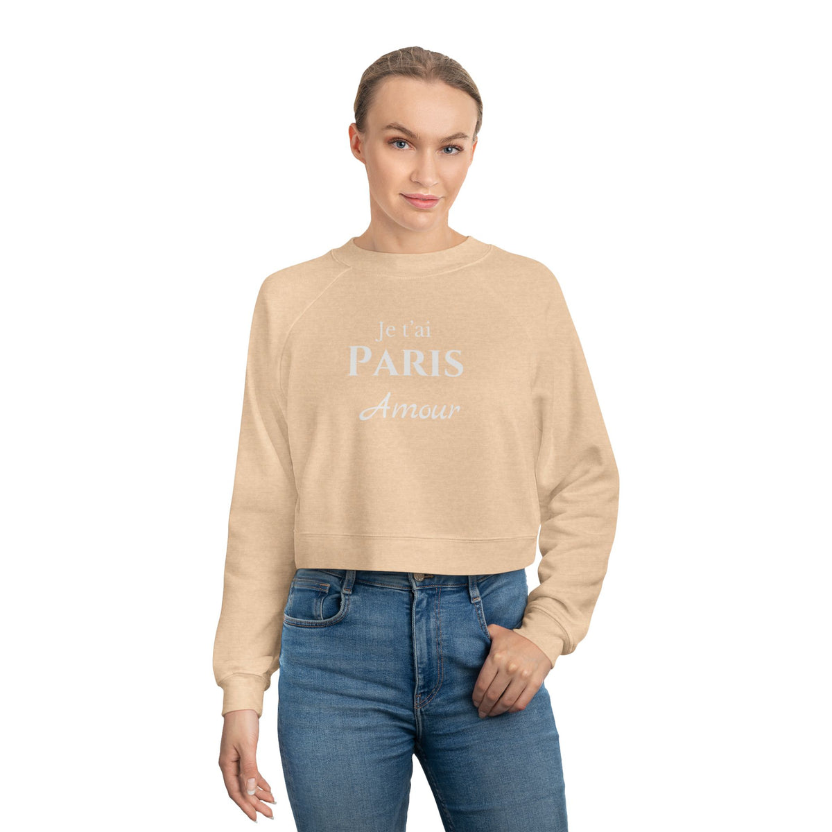 Cropped Pullover — 'Fun Vibes' Colorful Retro Graphic