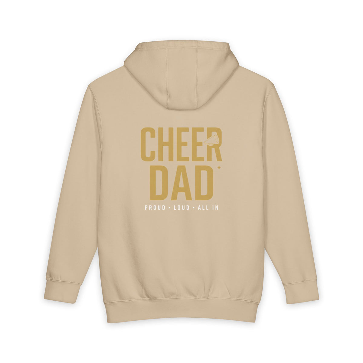 Cheer Dad Hoodie — Proud Loud All In High School Cheer Dad Pullover