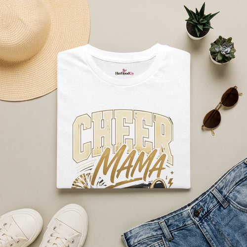 Cheer Mama T-Shirt — Retro Megaphone Cheer Mom Shirt