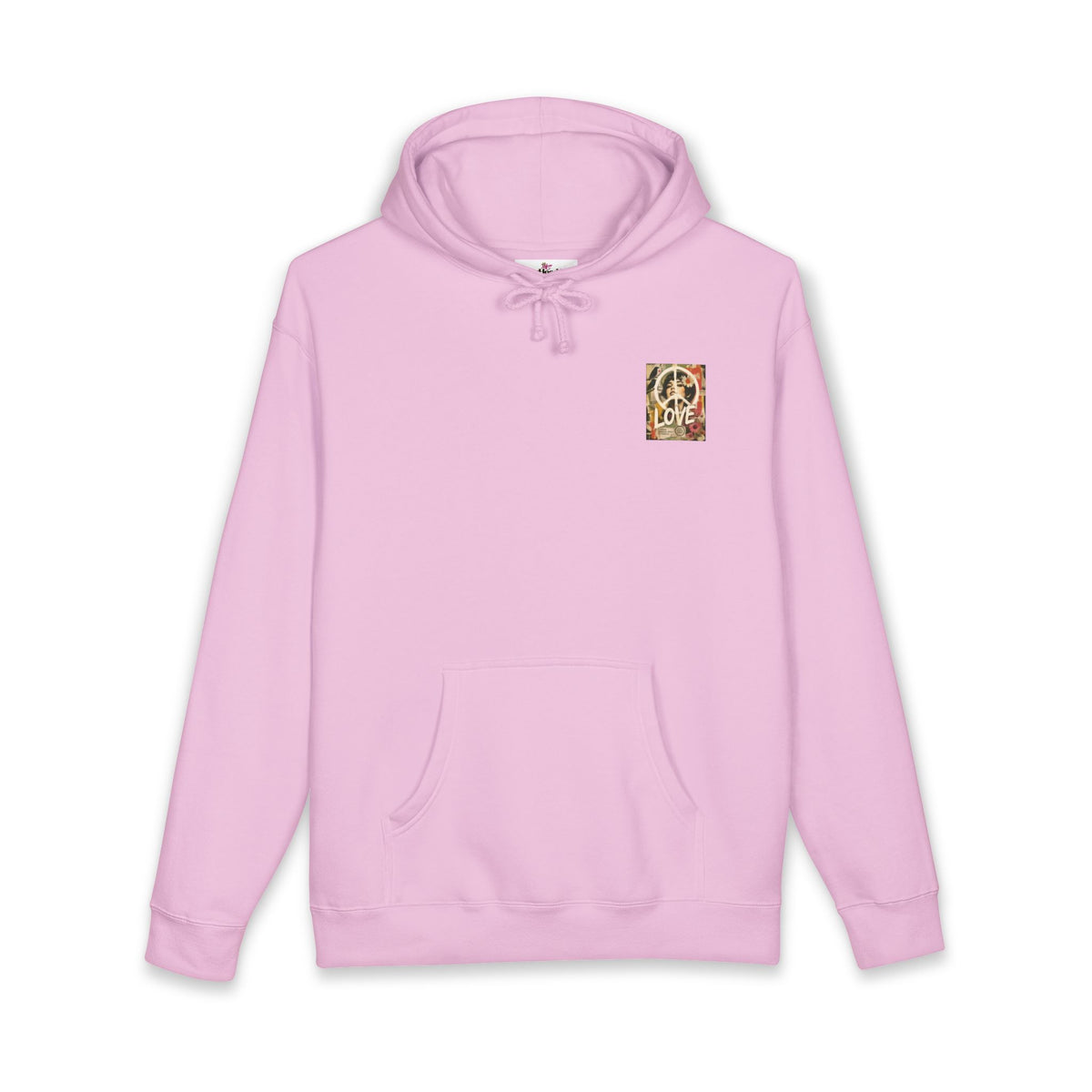 Peace & Love Retro Collage Hoodie