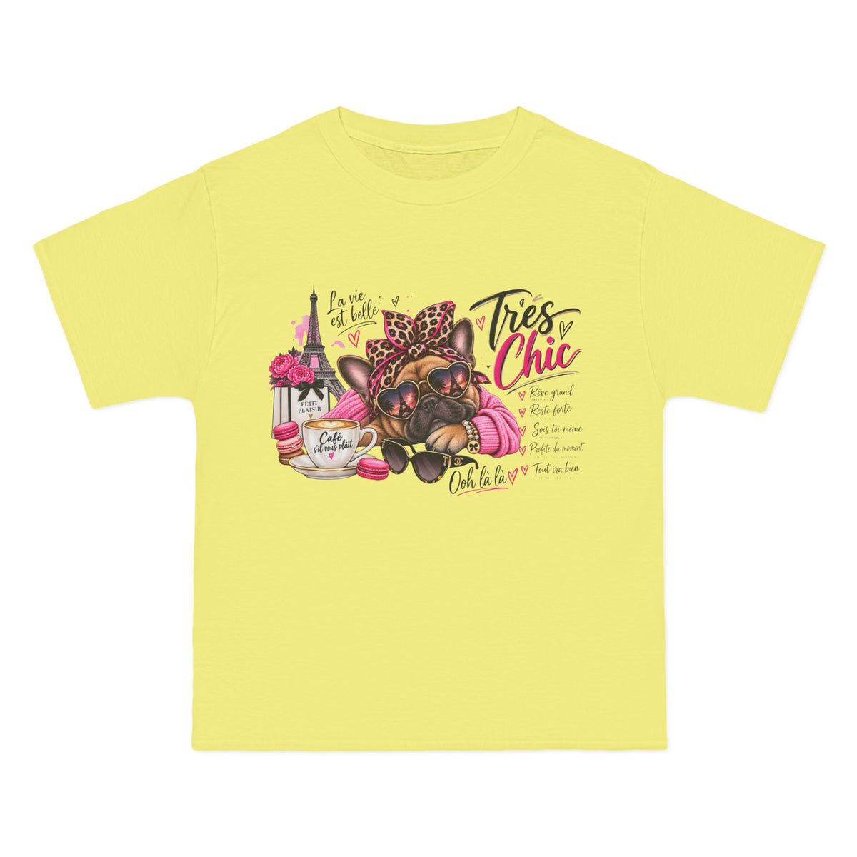 T-Shirt — Très Chic French Bulldog Graphic Tee