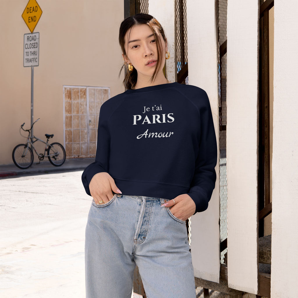 Cropped Pullover — 'Fun Vibes' Colorful Retro Graphic