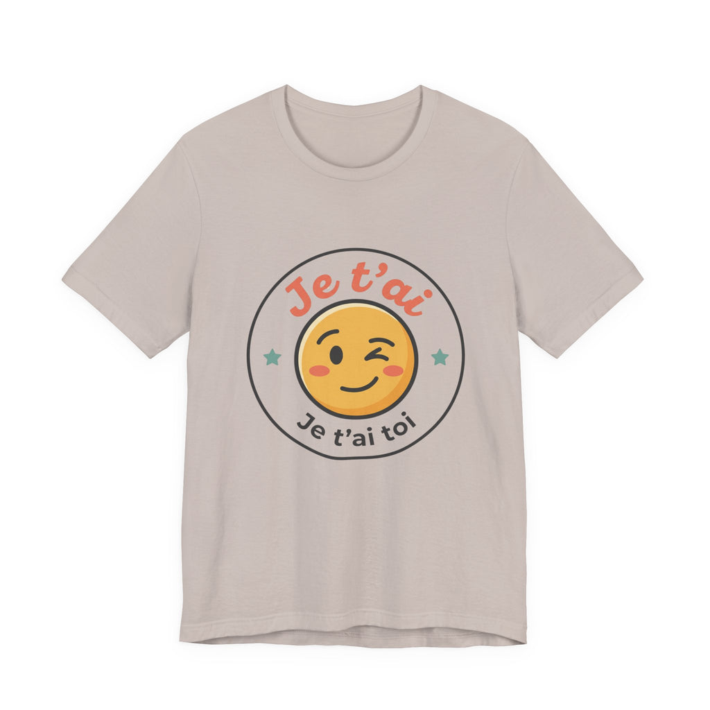 Je t'ai Emoji Tee — French Wink Love Graphic T-Shirt
