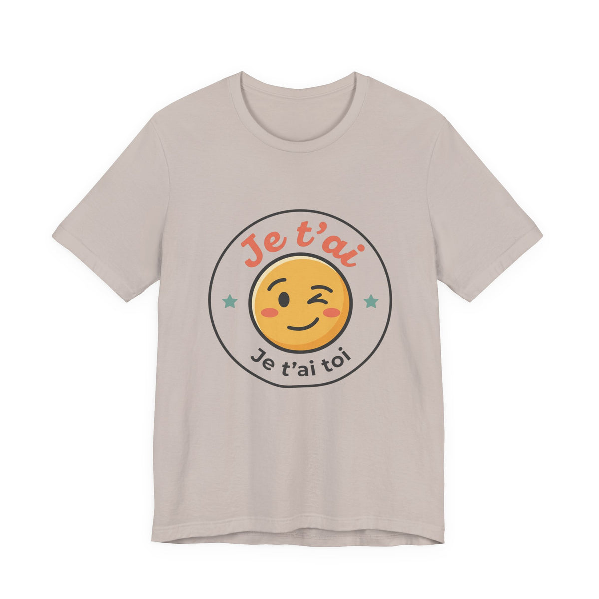 Je t'ai Emoji Tee — French Wink Love Graphic T-Shirt