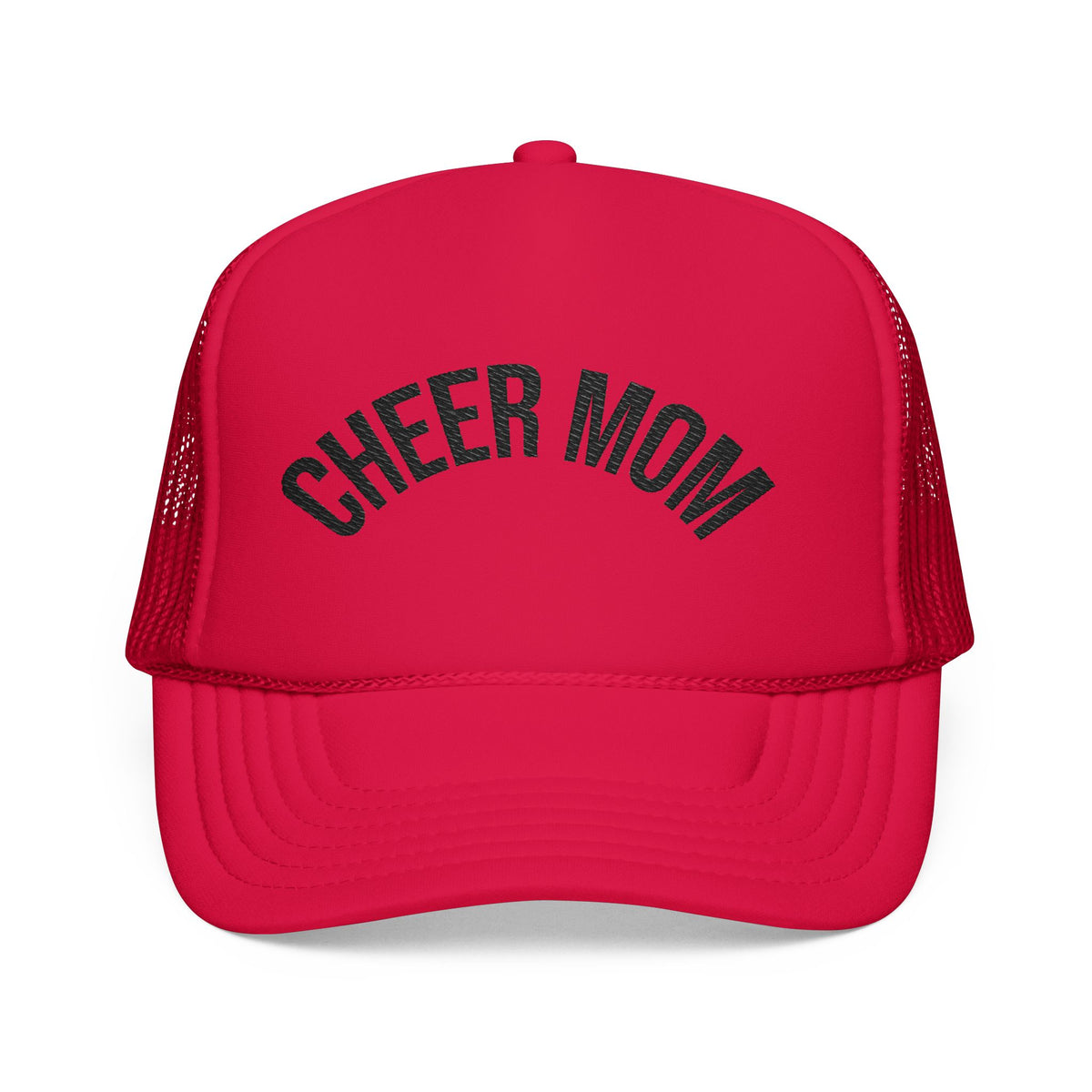 Cheer Mom Foam Trucker Hat — Pom-Proud Cheerleading Mom Cap