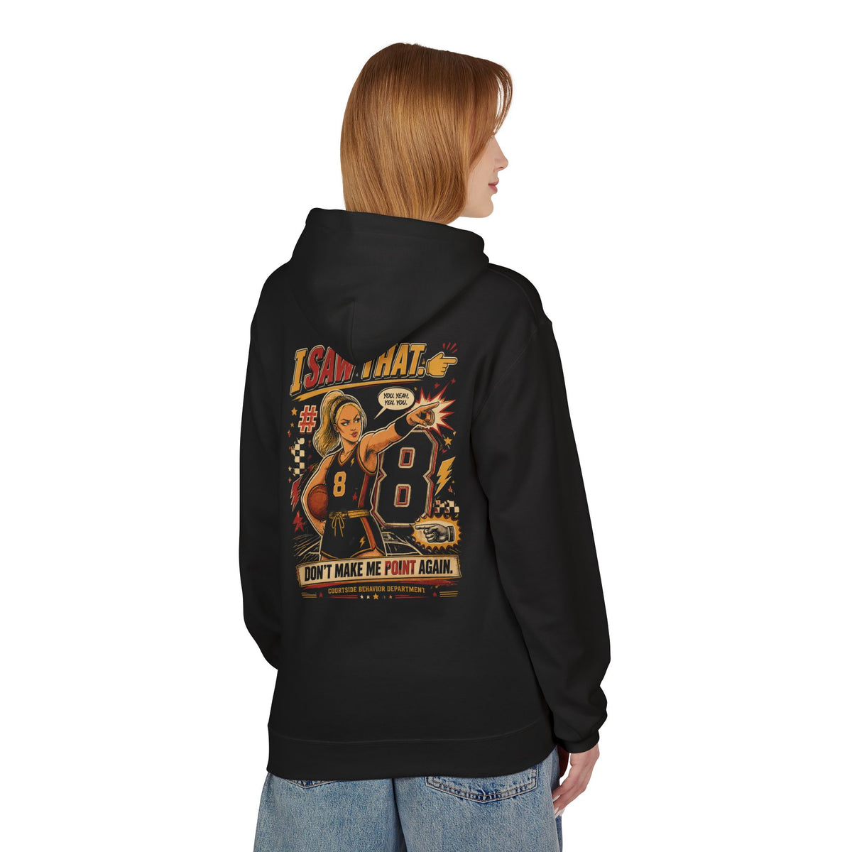 Point Made Hoodie — "I Saw What I Saw" Football Referee Fan Pullover