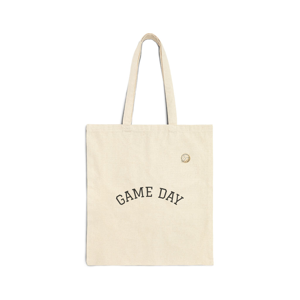 Game Day Cotton Tote Bag — Canvas Grocery & Sports Tote