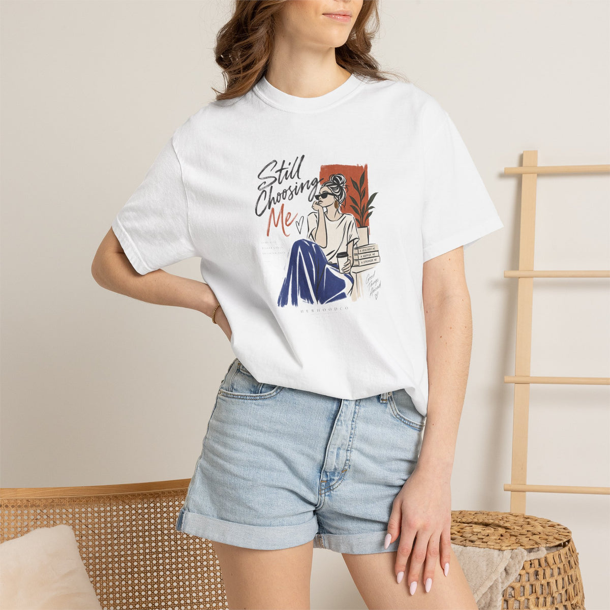T-Shirt — "Still Choosing Me" Self-Care Graphic Tee