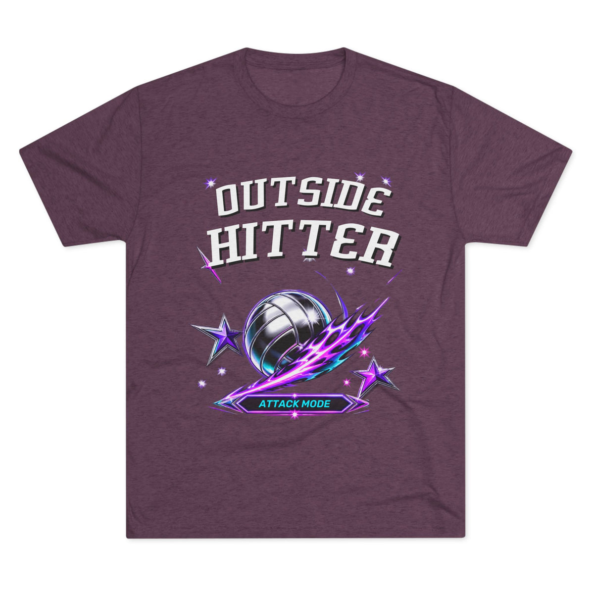 Outside Hitter Volleyball Tee — Attack Mode Graphic Shirt