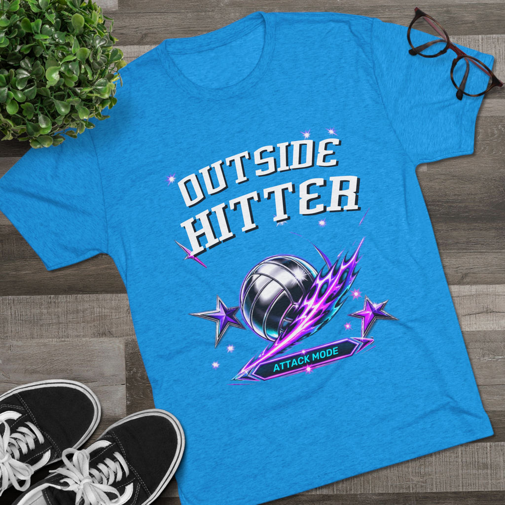 Outside Hitter Volleyball Tee — Attack Mode Graphic Shirt