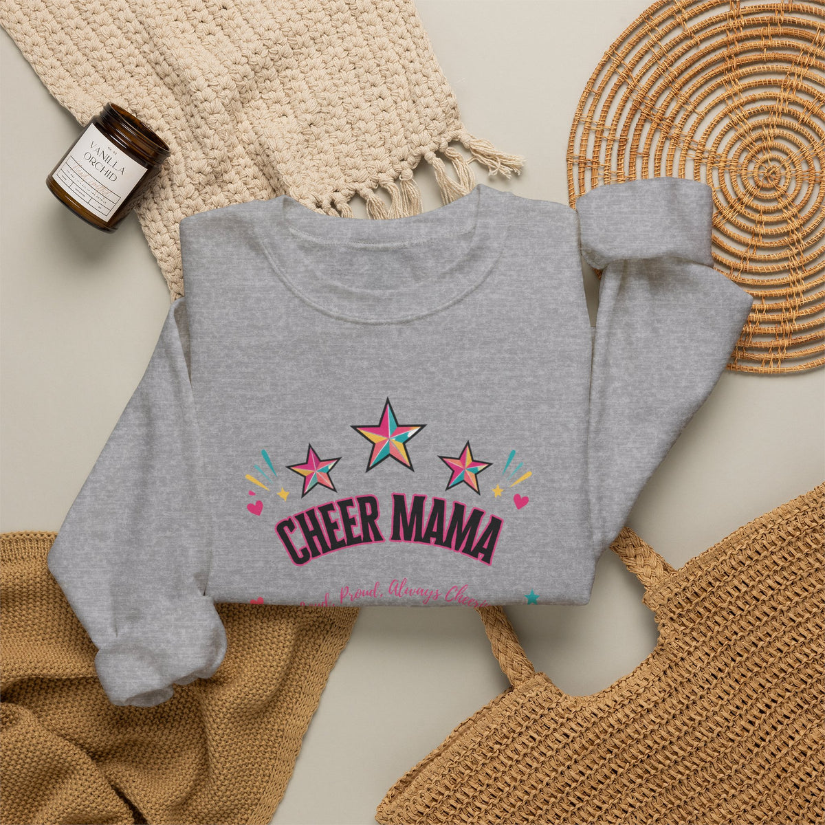 Cheer Mama Loud & Proud Crewneck Sweatshirt – Retro Spirit Design