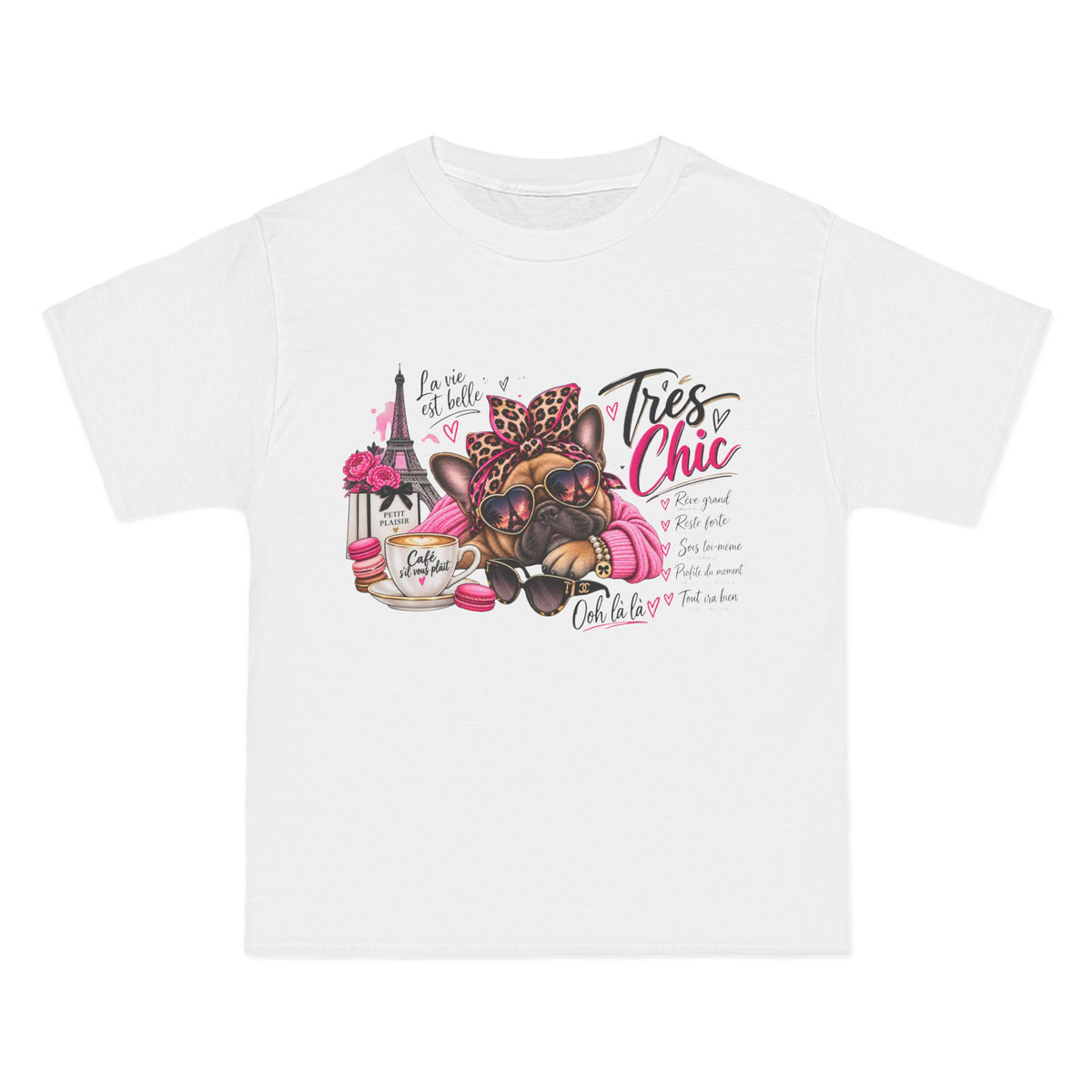 T-Shirt — Très Chic French Bulldog Graphic Tee