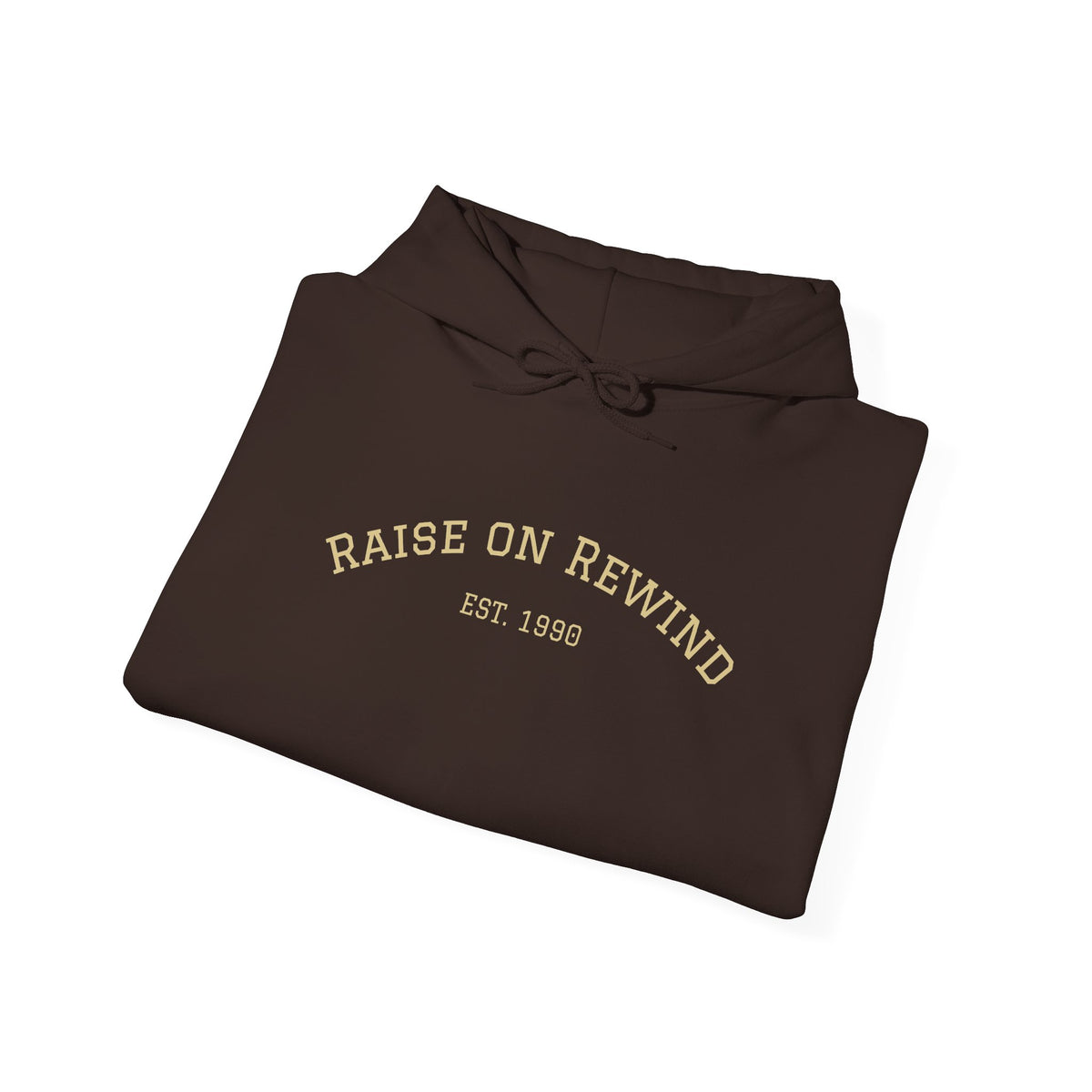 Rewind Retro Hoodie — 'Raise On Rewind' Vintage 90s Electronics Graphic Pullover
