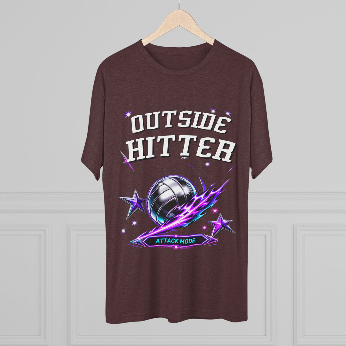 Outside Hitter Volleyball Tee — Attack Mode Graphic Shirt