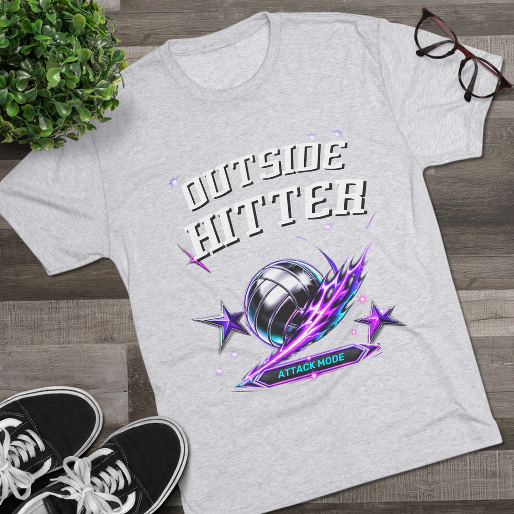 Outside Hitter Volleyball Tee — Attack Mode Graphic Shirt