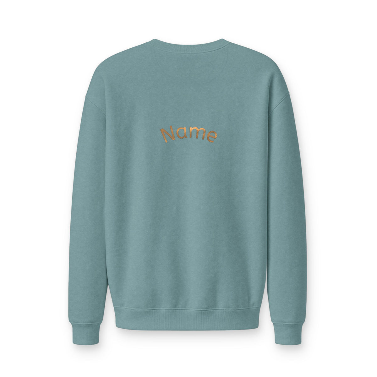 Volleyball Mom Crewneck Sweatshirt — "Volley Mom" Arch Graphic with Back Name Personalization