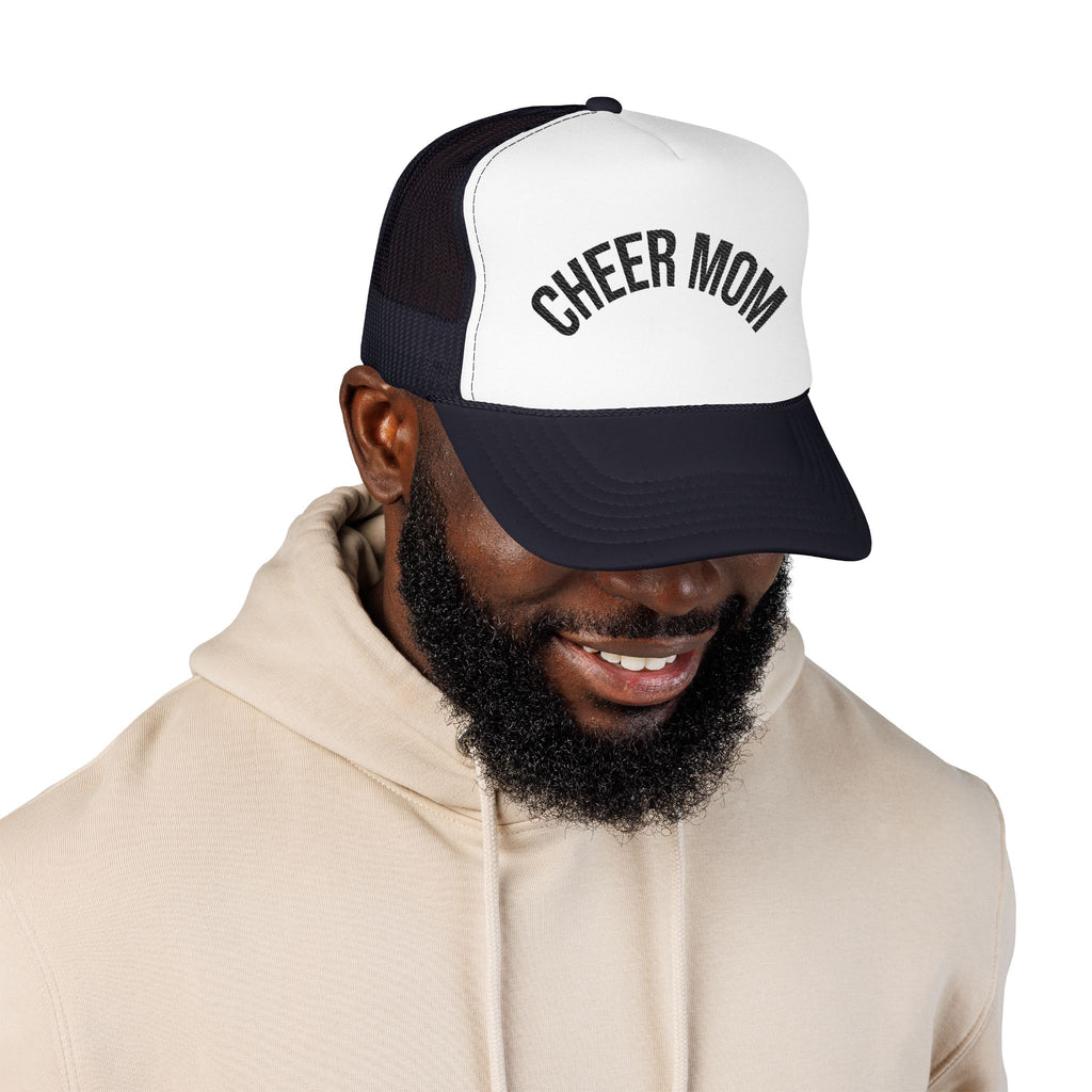 Cheer Mom Foam Trucker Hat — Pom-Proud Cheerleading Mom Cap
