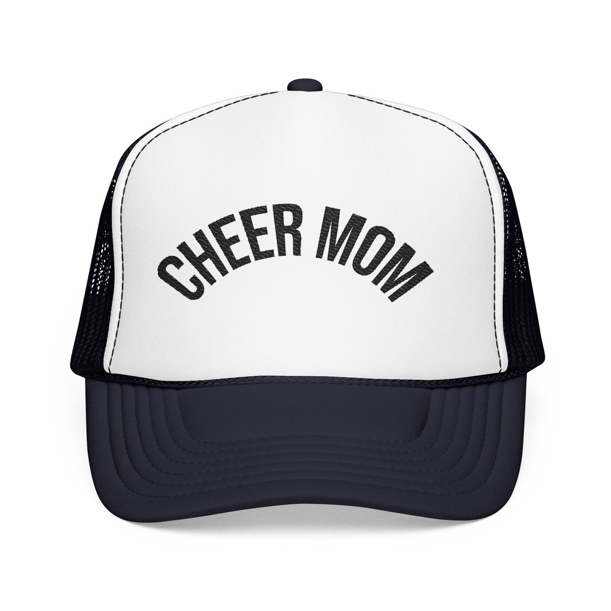 Cheer Mom Foam Trucker Hat — Pom-Proud Cheerleading Mom Cap