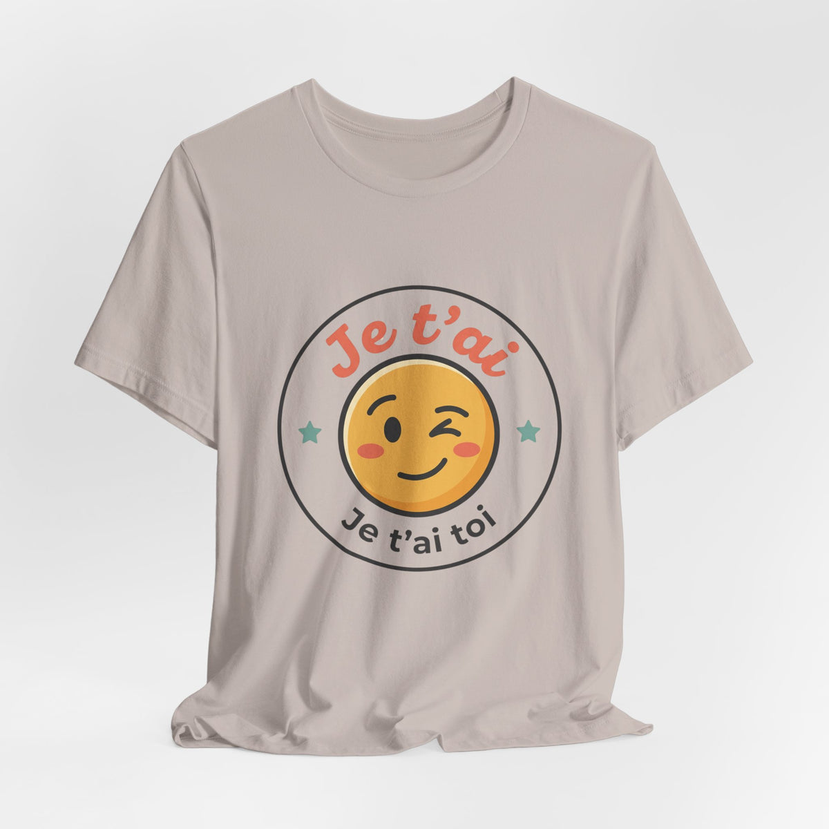 Je t'ai Emoji Tee — French Wink Love Graphic T-Shirt