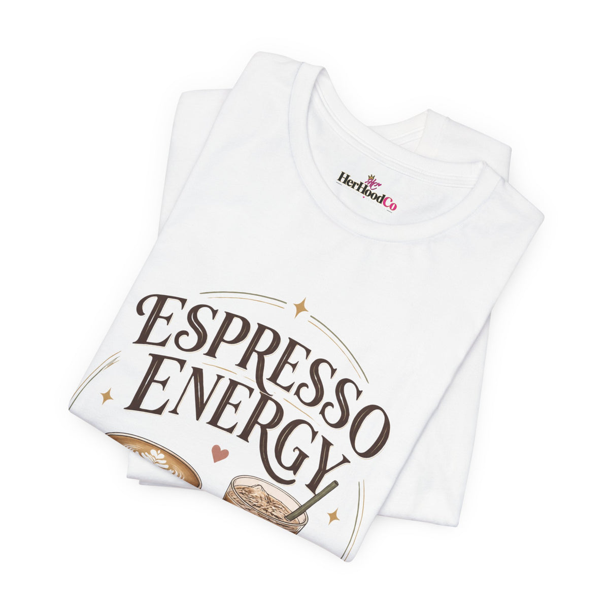 Espresso Energy Coffee Tee — Cute Latte & Cappuccino Graphic T-Shirt