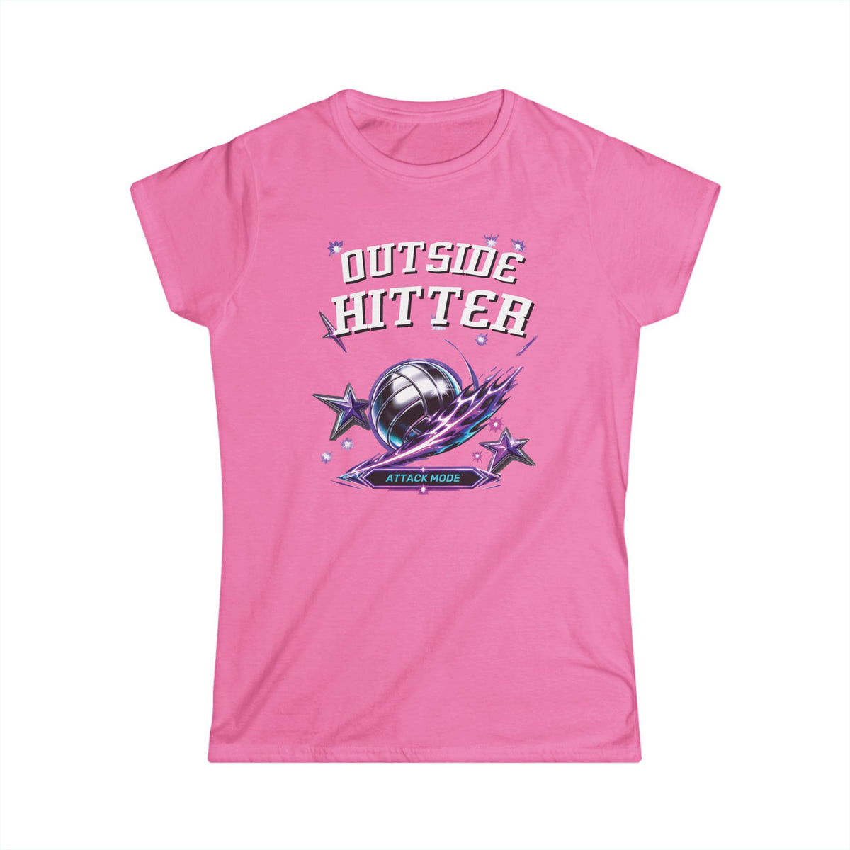 Outside Hitter Athlete Tee – Women’s Softstyle Volleyball Shirt
