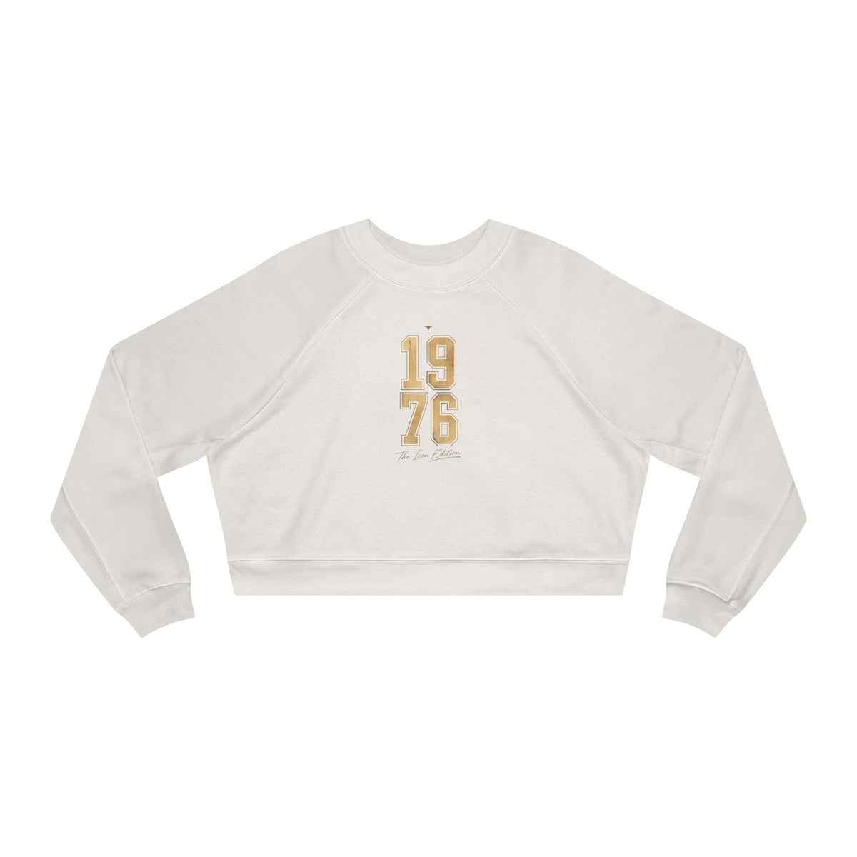 1976 Cropped Pullover — Retro Vintage Year Women’s Crop Sweatshirt