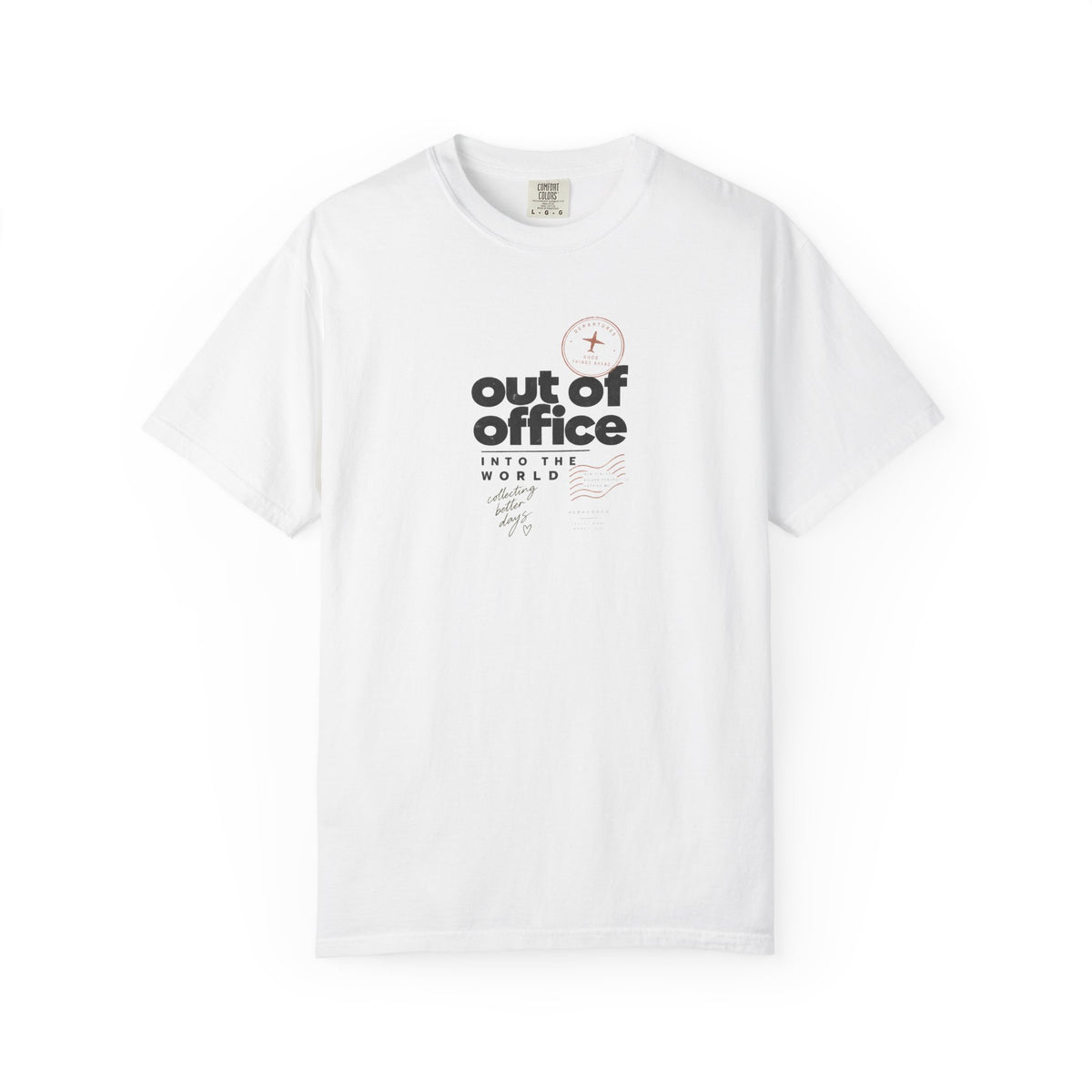 Out of Office T-Shirt — "Out of Office" Graphic Tee for Travel & Remote Work