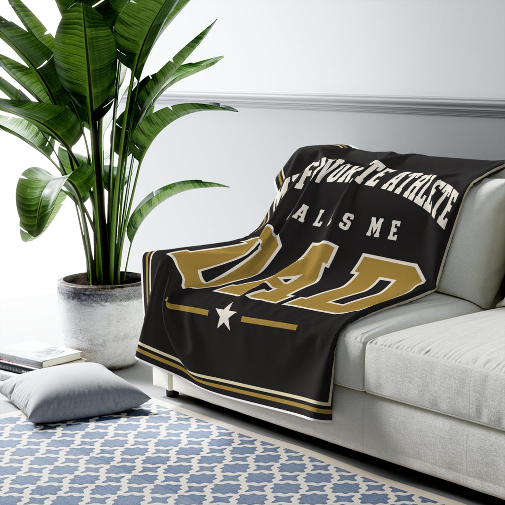 Sherpa Blanket "My Favorite Athlete Calls Me Dad" – Cozy Father's Day Gift