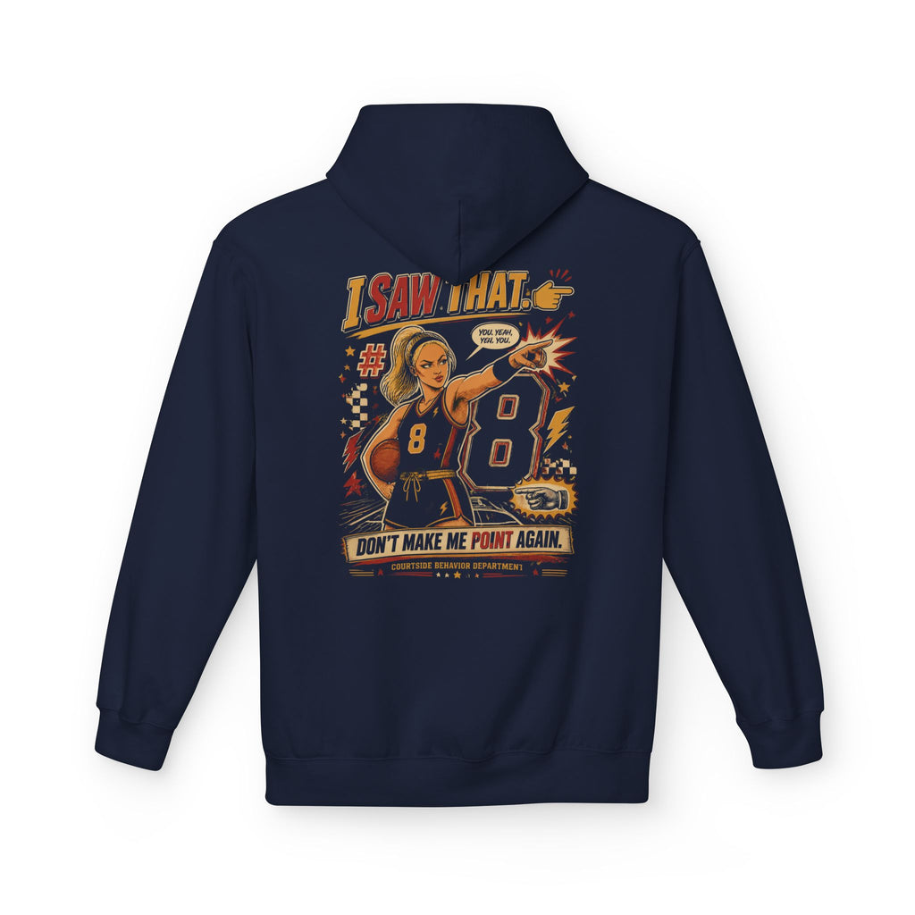 Point Made Hoodie — "I Saw What I Saw" Football Referee Fan Pullover