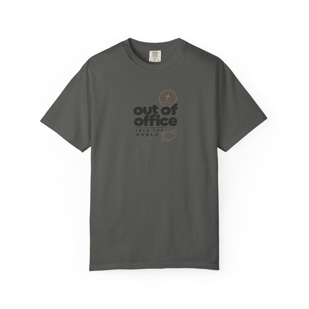Out of Office T-Shirt — "Out of Office" Graphic Tee for Travel & Remote Work